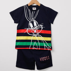 Alternative view of Σετ μπλουζάκι σορτσάκι σκούρο μπλε 'BUGS BUNNY'