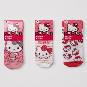 Σετ 3 ζεύγη καλτσάκια Hello Kitty