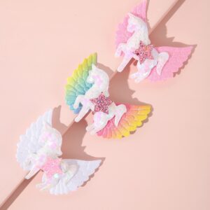 Σετ clips φτερά unicorn 3τεμάχια