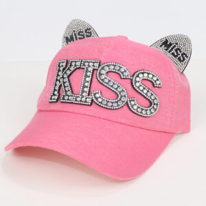 Alternative view of Παιδικό καπέλο με στρας "Miss Kiss"