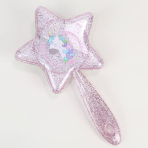 Παιδική βούρτσα μαλλιών Pink Glitter Unicorn