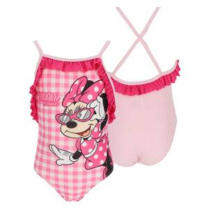 Alternative view of Παιδικό ολόσωμο μαγιό Disney Minnie καρό ροζ