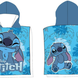 Πετσέτα πόντσο θαλάσσης Stitch γαλαζιο