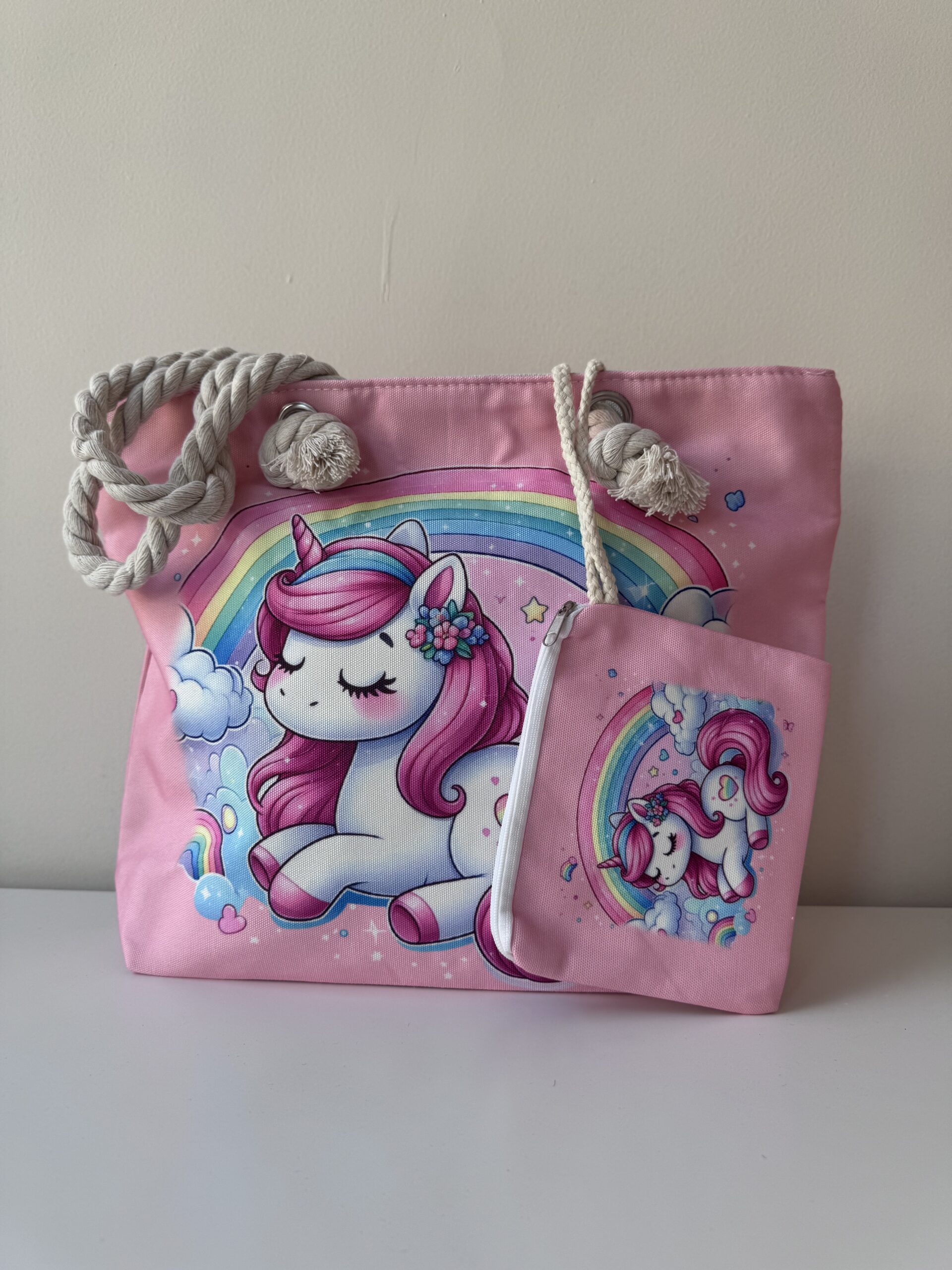 Παιδική τσάντα παραλίας Unicorn Ροζ